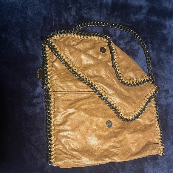 ๐ Stella McCartney Brown Suede Chain Purse- Falabella Shoulder Bag - Picture 3 of 9
